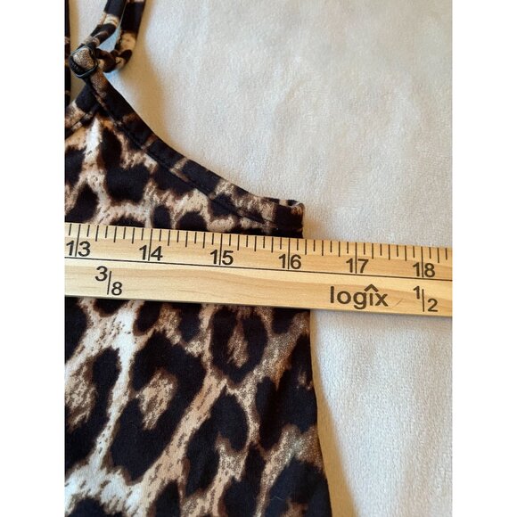Shein Curve Leopard Print Sleeveless Top 1XL Fall Trend - Picture 4 of 5